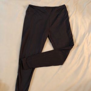 Dark grey snakeskin leggings